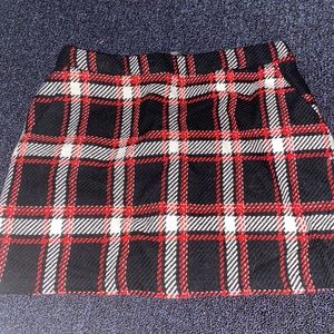 Plaid school girl skirt